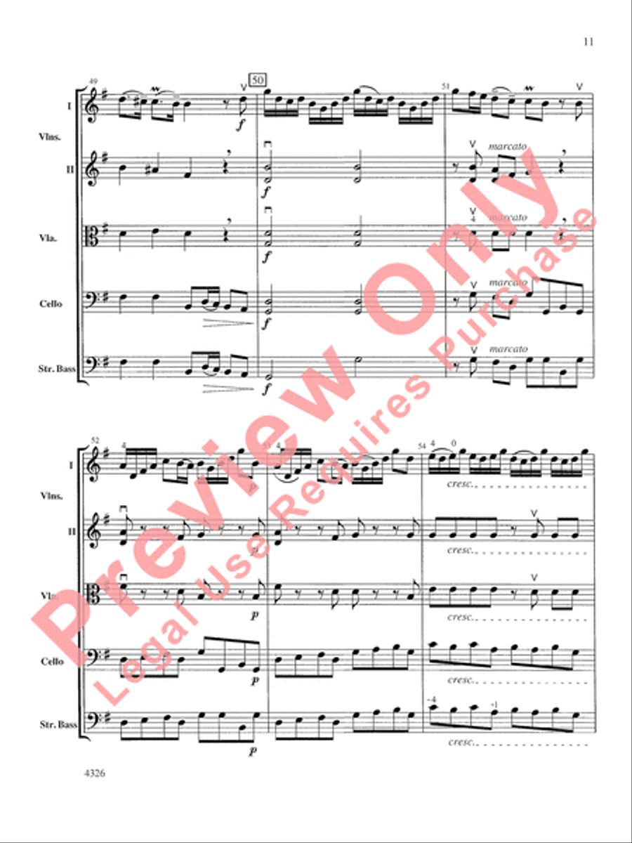 Fiocco Allegro String Orchestra scores gallery preview page 12