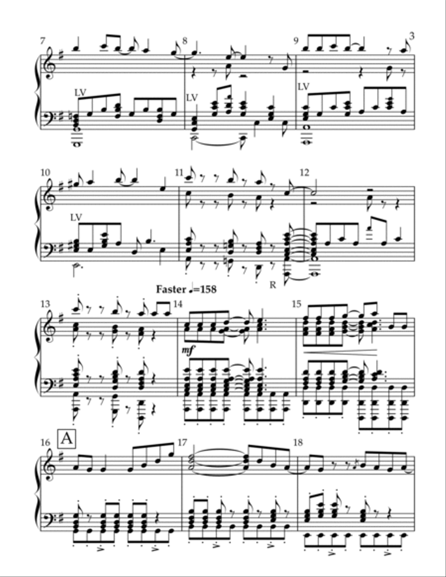 Don't Stop Me Now Handbell Choir scores gallery preview page 3