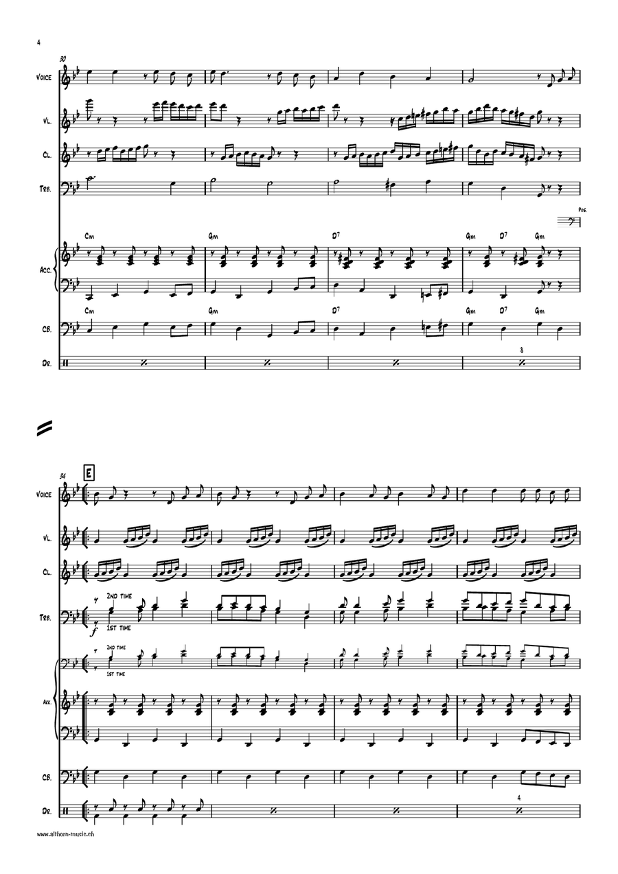Bella Ciao Large Ensemble scores gallery preview page 4