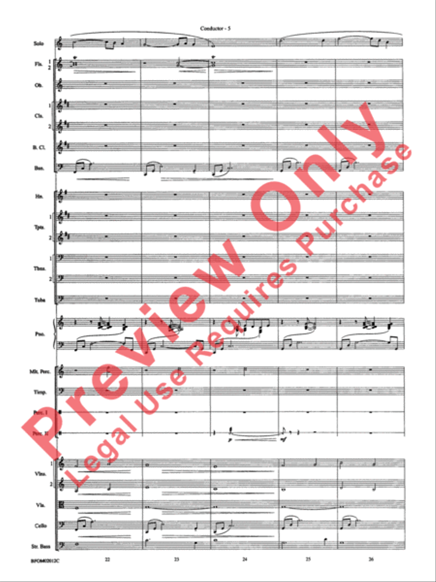 All Is Calm (Based on Silent Night) Full Orchestra scores gallery preview page 8