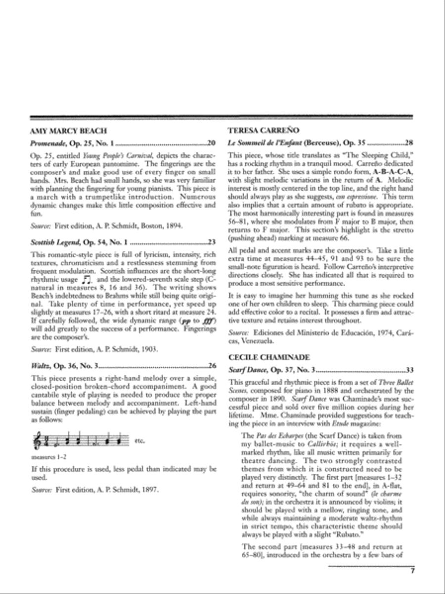 At the Piano with Women Composers Piano Solo scores gallery preview page 7