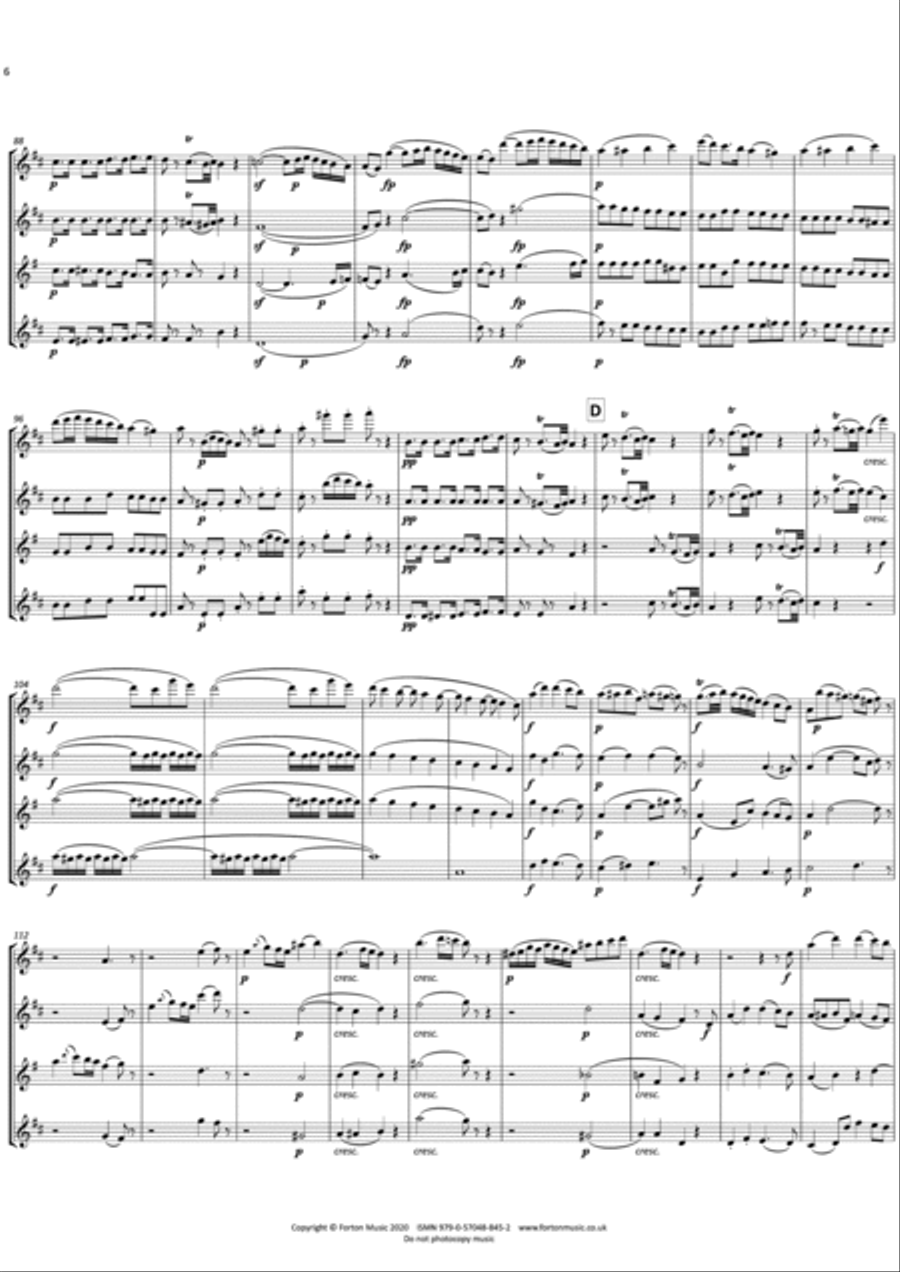 Quartet KV387 The Spring Quartet Set of Parts scores gallery preview page 6