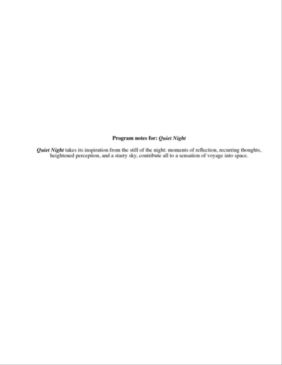 Quiet Night Flugelhorn scores gallery preview page 3