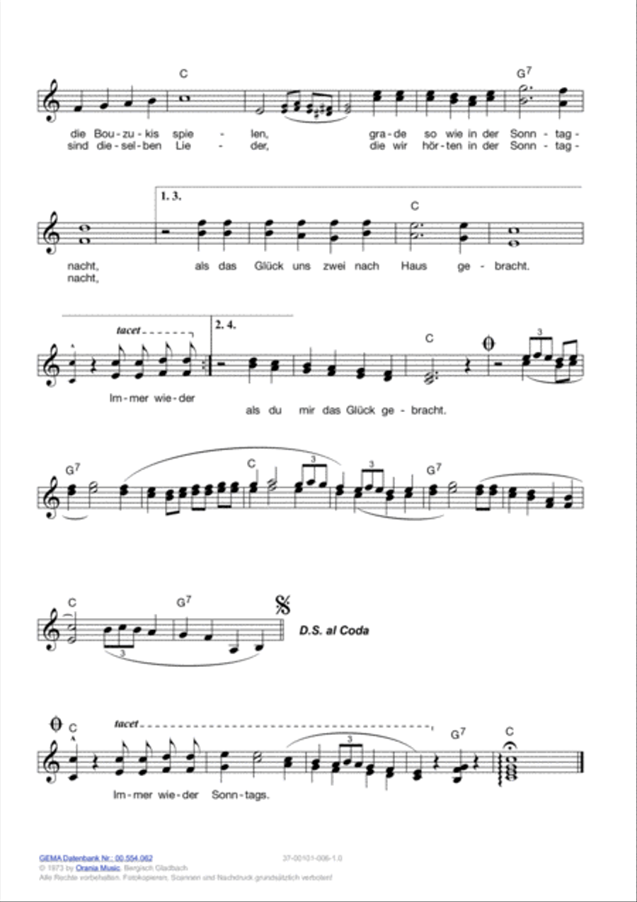 Immer wieder Sonntags Immer wieder Sonntags Voice scores gallery preview page 3