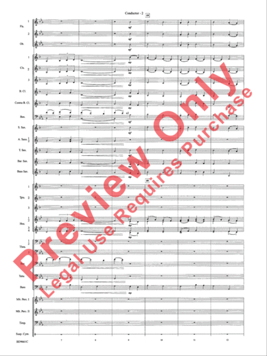 The Sussex Mummers' Christmas Carol Concert Band scores gallery preview page 5