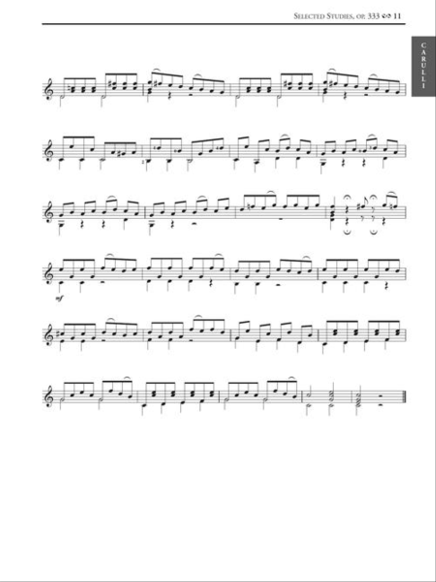 Required Studies for Classical Guitar Acoustic Guitar scores gallery preview page 11