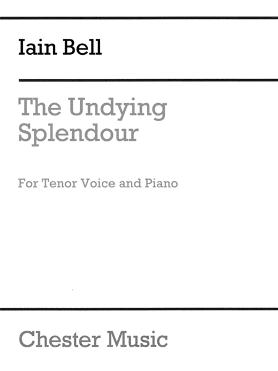 The Undying Splendour Voice scores gallery preview page 1
