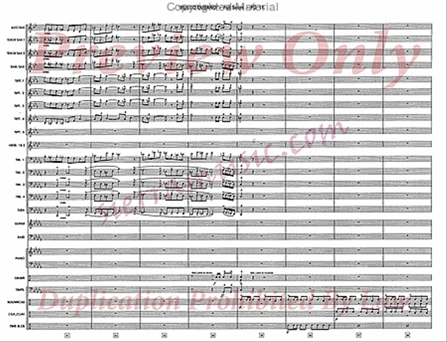 Fuego Cubano (Cuban Fire) Jazz Ensemble scores gallery preview page 12