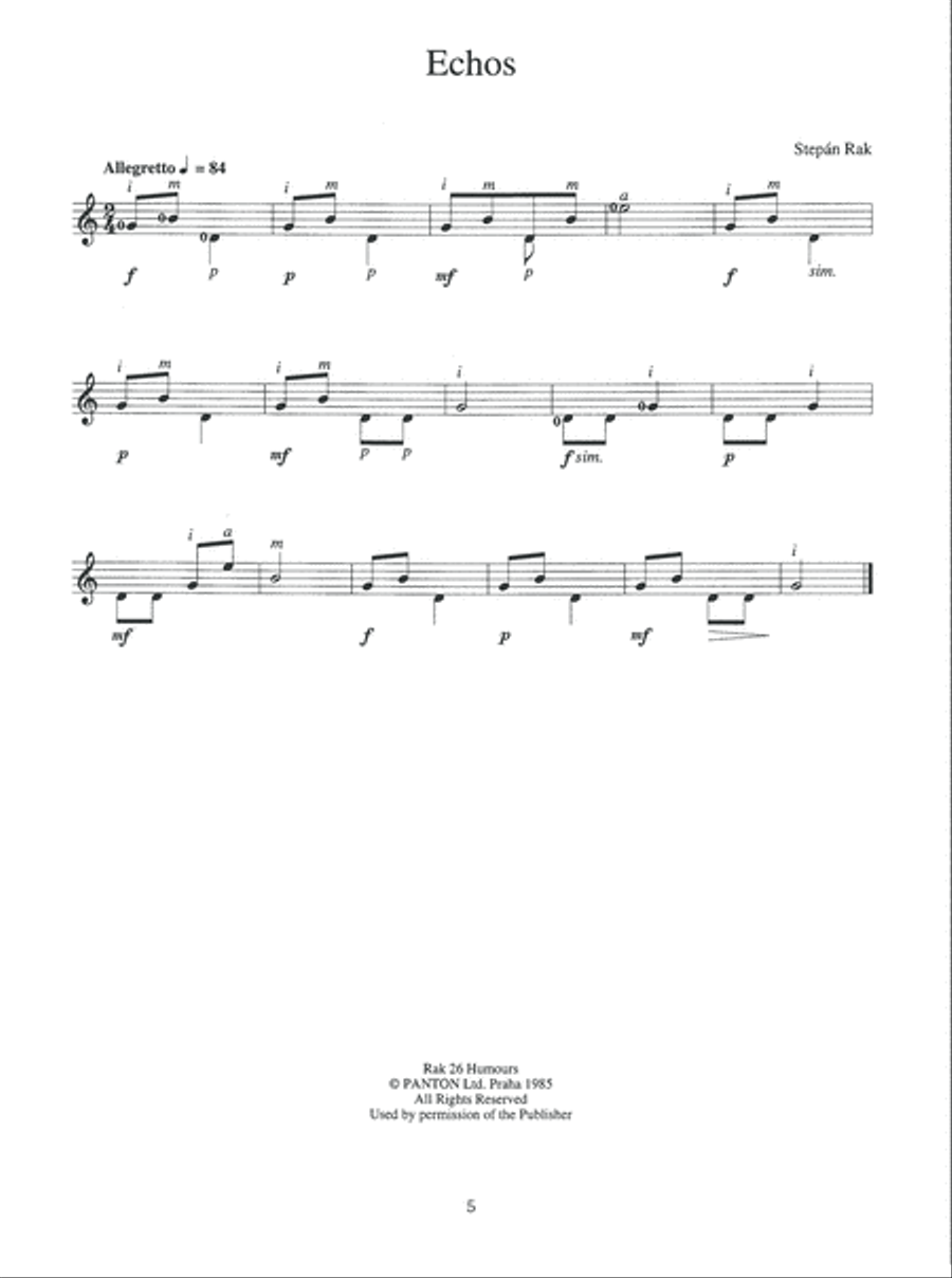 Young Beginner's First Repertoire for Classic Guitar Acoustic Guitar scores gallery preview page 6