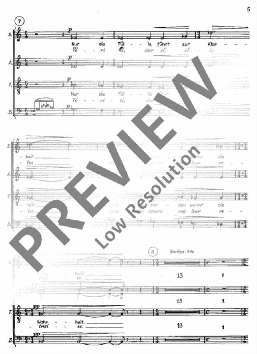 Kantate Nr. 6 4-Part scores gallery preview page 6