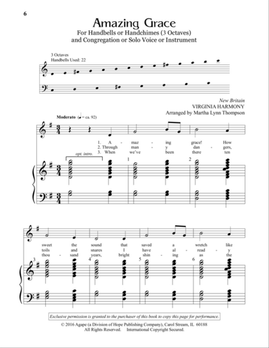 Ring and Sing Hymns 3-Octaves scores gallery preview page 4