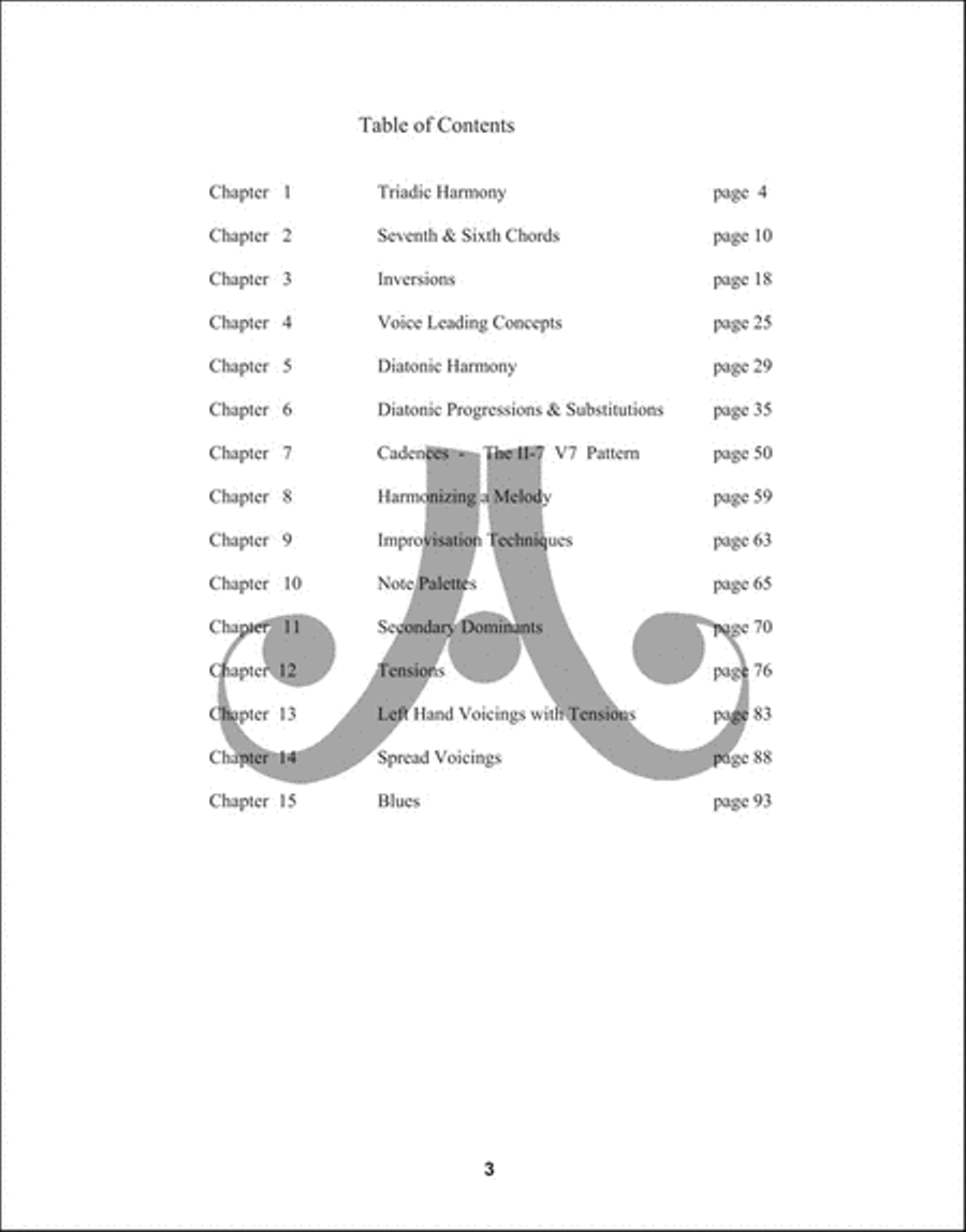 Jazz Piano And Harmony - Fundamental Guide Easy Piano scores gallery preview page 3