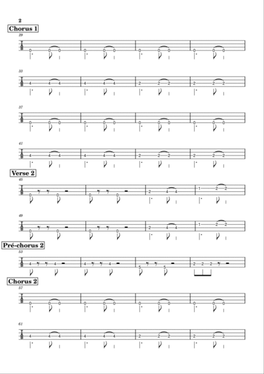 The Best (Simply The Best) Guitar Tablature scores gallery preview page 2