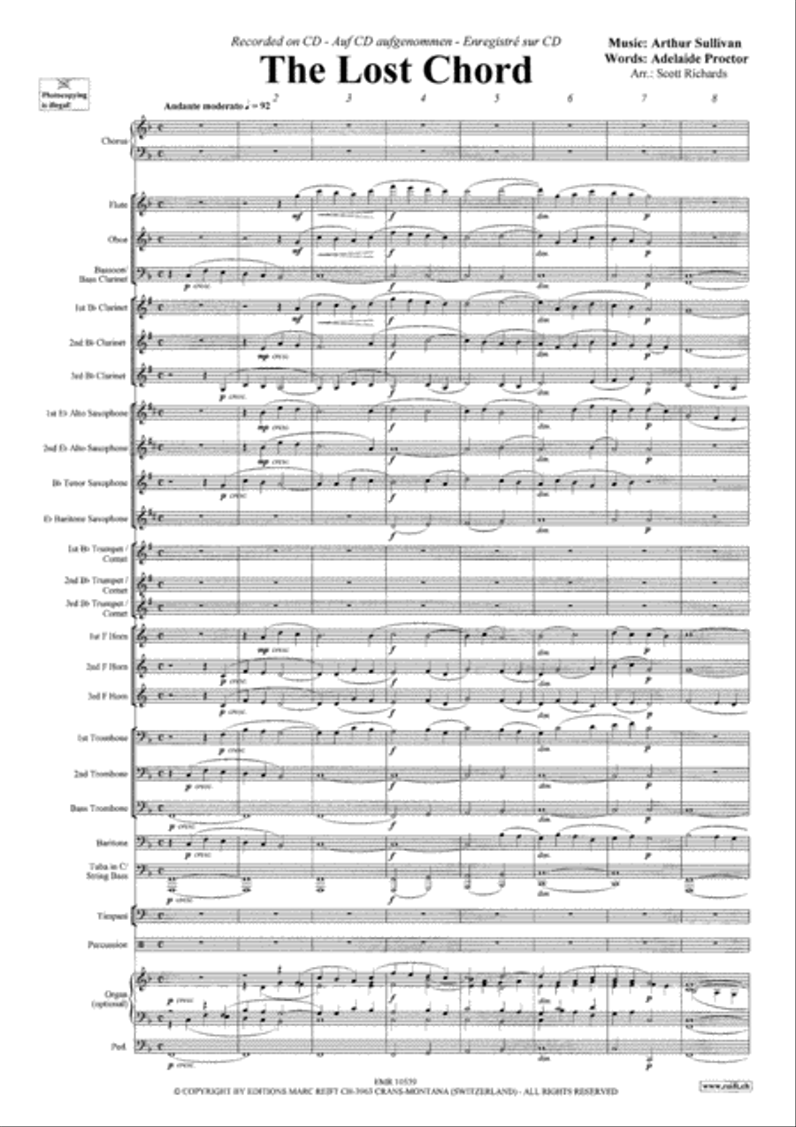 The Lost Chord 4-Part scores gallery preview page 6