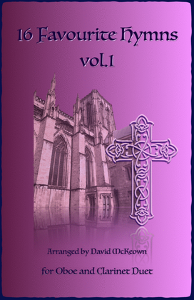 Book cover for 16 Favourite Hymns Vol.1 for Oboe and Clarinet Duet