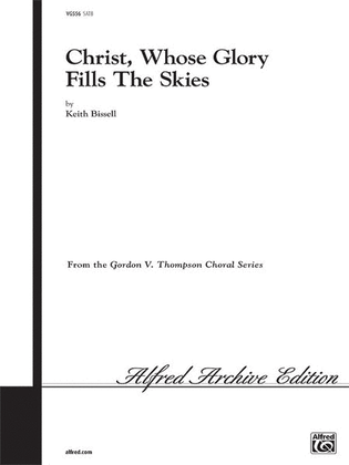 Book cover for Christ, Whose Glory Fills the Skies