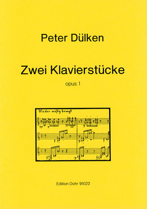 Zwei Klavierstücke op. 1 (1997)