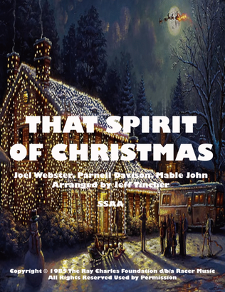 Book cover for That Spirit Of Christmas