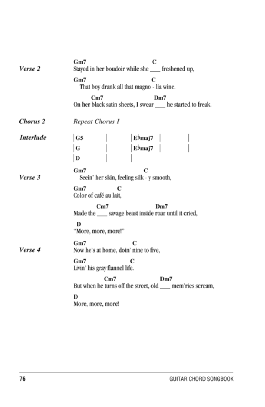 Lady Marmalade Acoustic Guitar scores gallery preview page 2