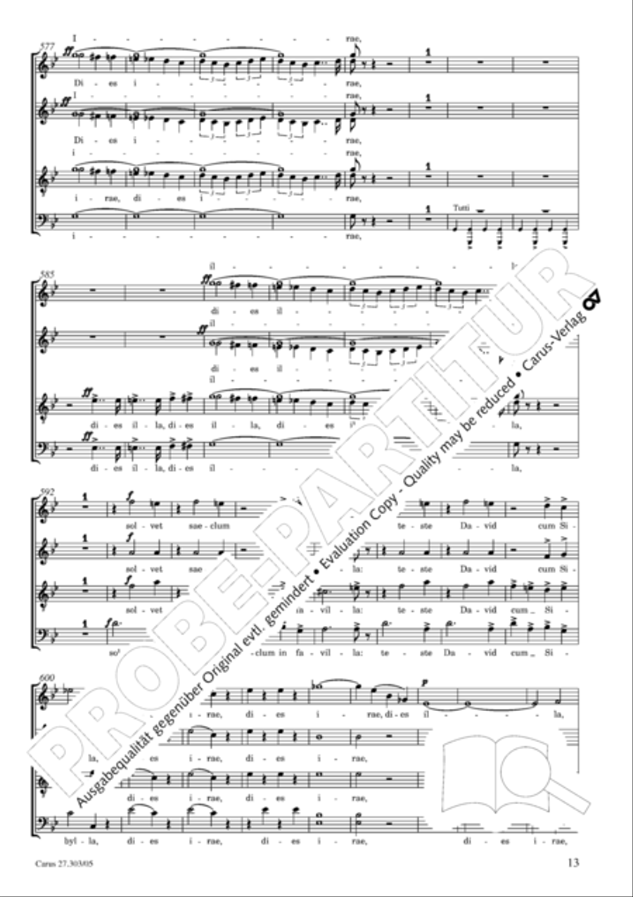 Messa da Requiem 4-Part scores gallery preview page 14
