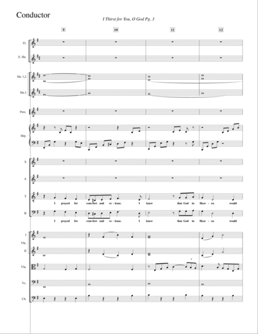 I Thirst for You, O God--Full Score Small Ensemble scores gallery preview page 4