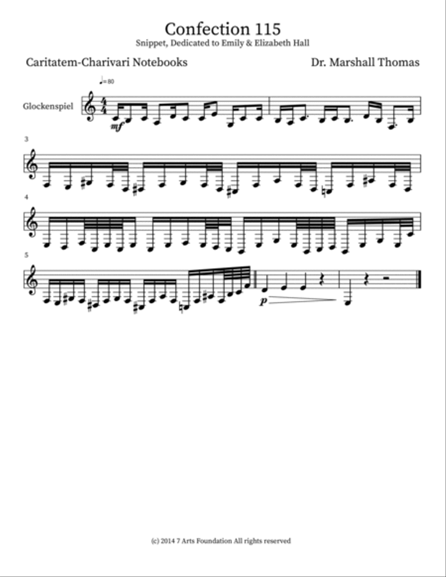 Confection 115 Confection 115 Percussion scores gallery preview page 3