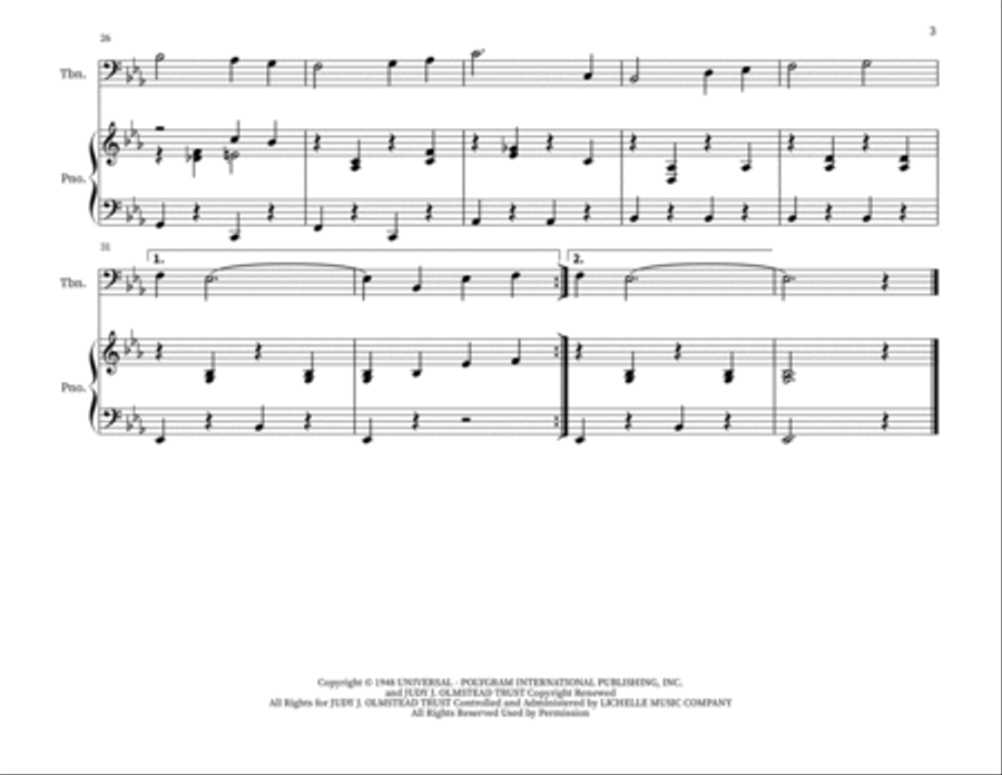 Blue Christmas Piano scores gallery preview page 3