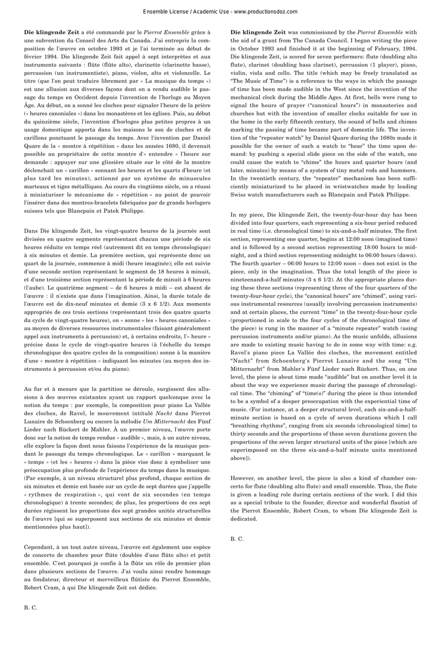 Die klingende Zeit Score scores gallery preview page 2