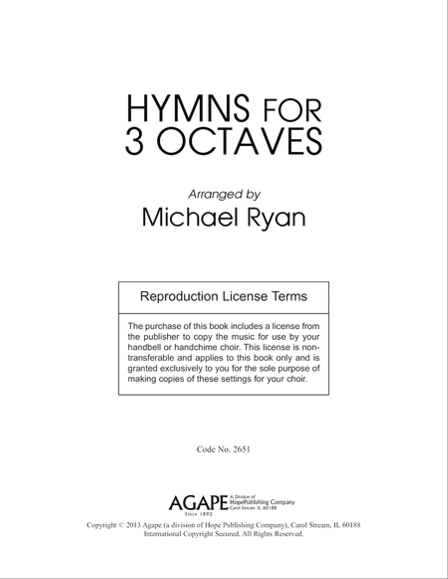 Hymns for 3 Octaves 3-Octaves scores gallery preview page 2