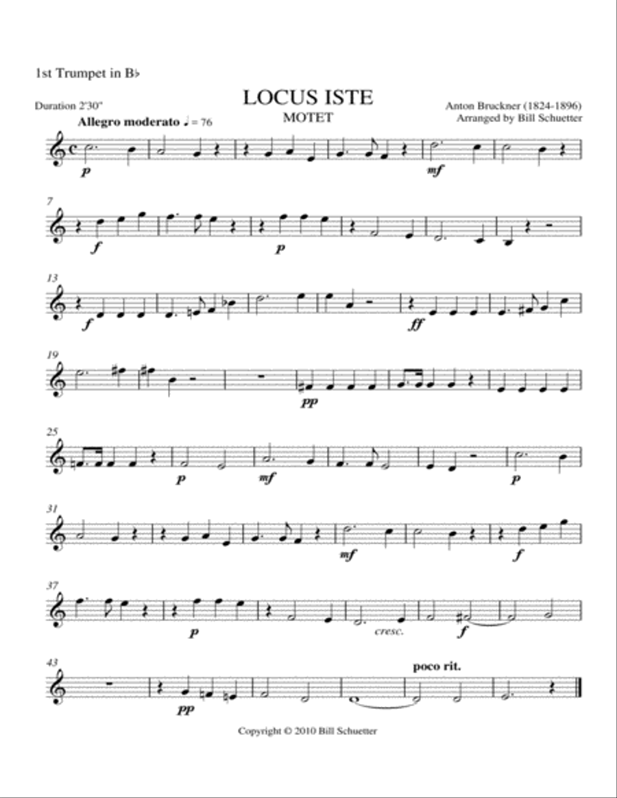 Locus Iste Brass Quintet scores gallery preview page 3