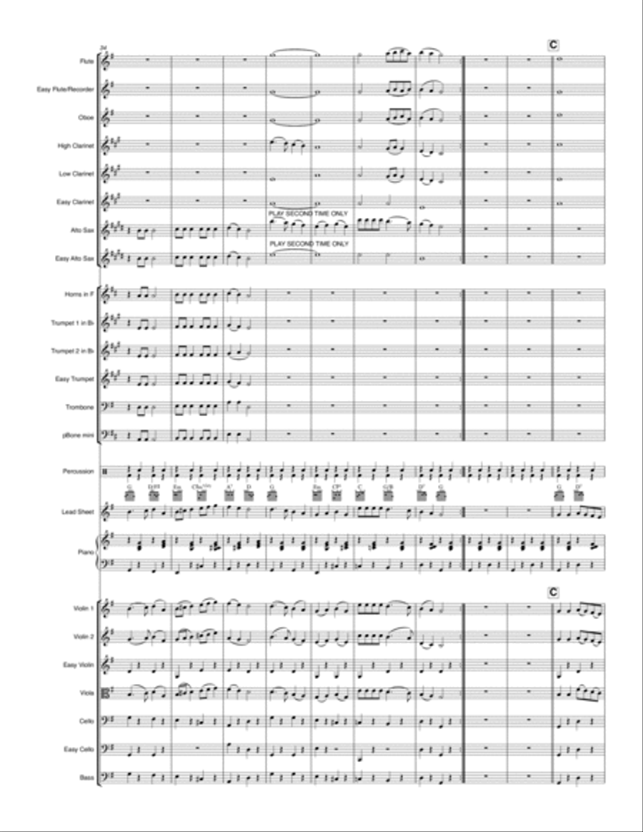 Holiday Medley Full Orchestra scores gallery preview page 4