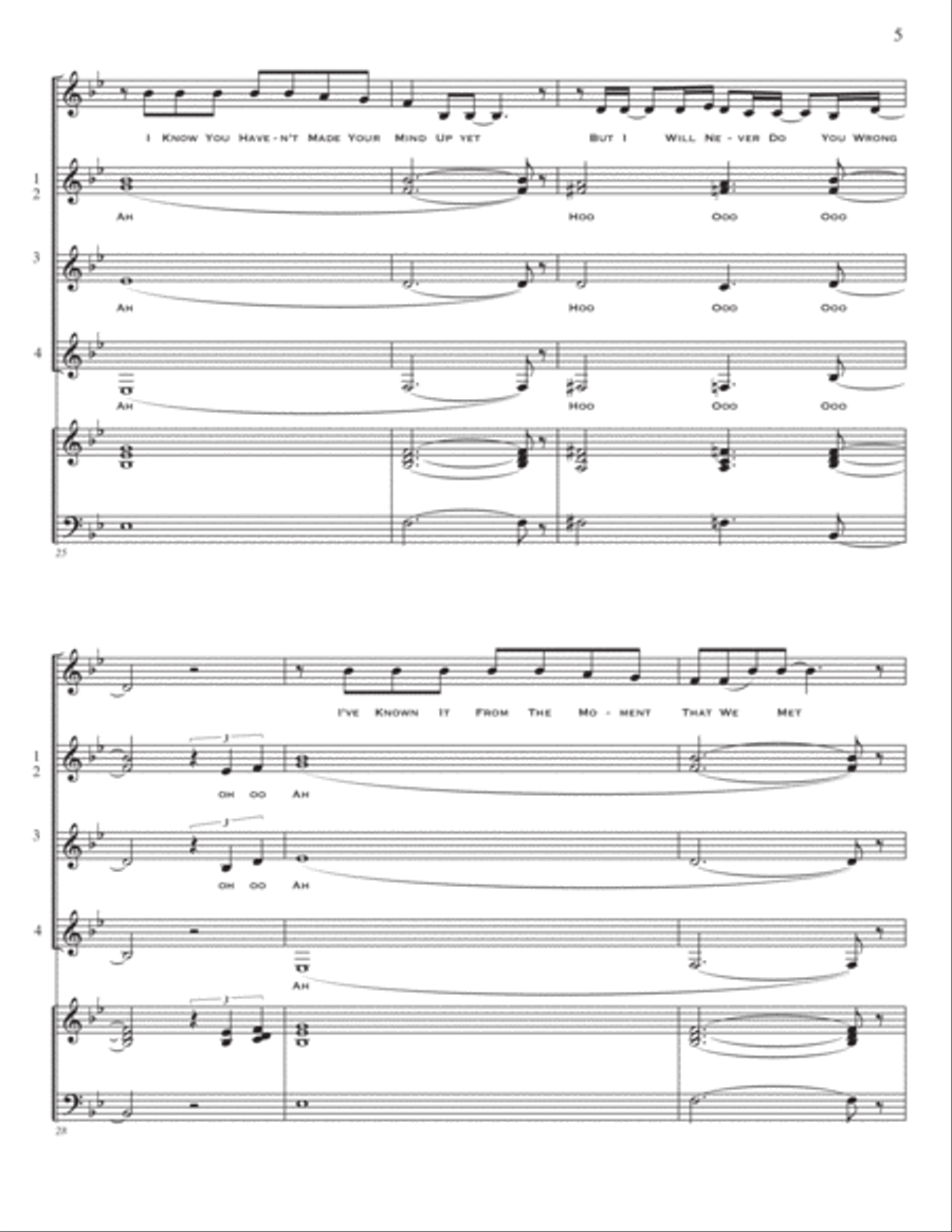 To Make You Feel My Love To Make You Feel My Love SSAA scores gallery preview page 6