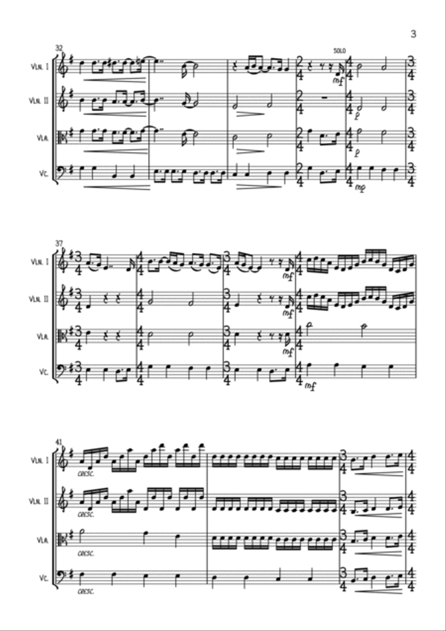 All You Need Is Love String Quartet scores gallery preview page 3