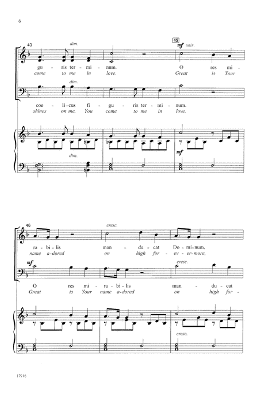 Panis Angelicus 3-Part scores gallery preview page 6