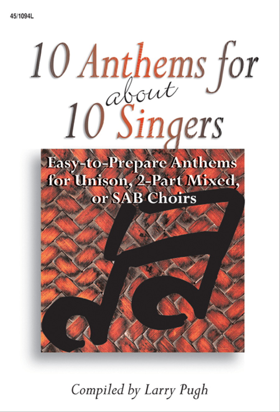 10 Anthems for about 10 Singers Unison Choir scores gallery preview page 1