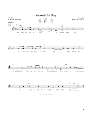 Book cover for Moonlight Bay (from The Daily Ukulele) (arr. Liz and Jim Beloff)