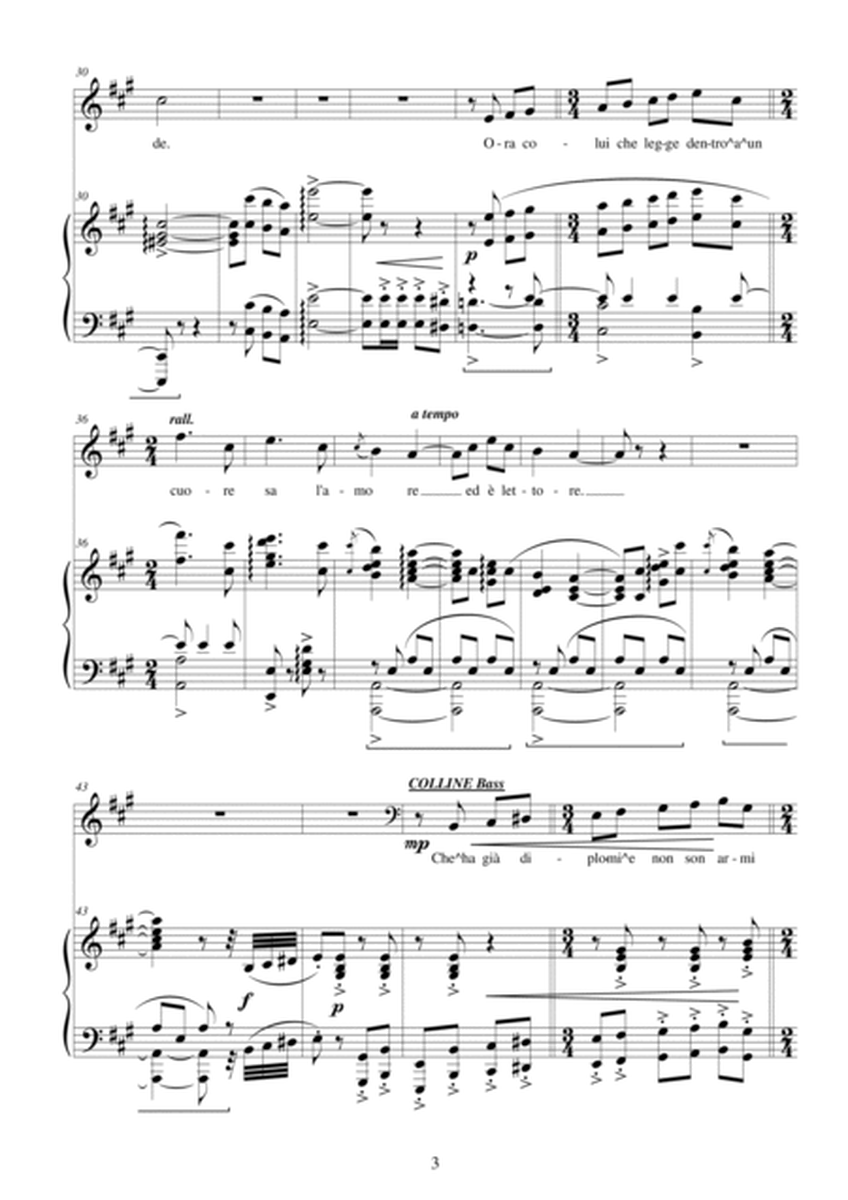 Puccini - La Bohème (Act2) Una cuffietta a pizzi tutta rosa - Solo voices and Piano image number null