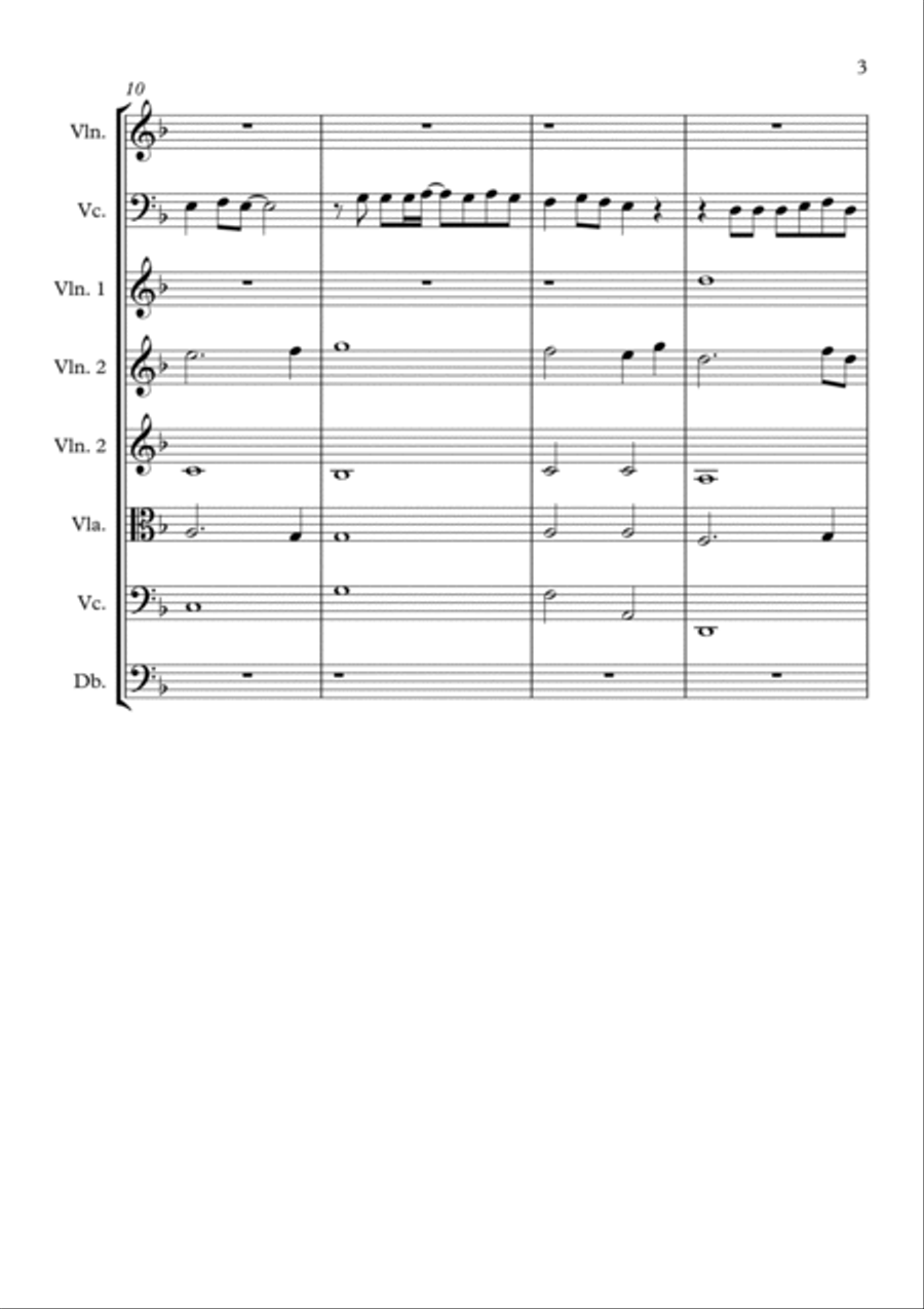 Ohne Dich String Quartet scores gallery preview page 3