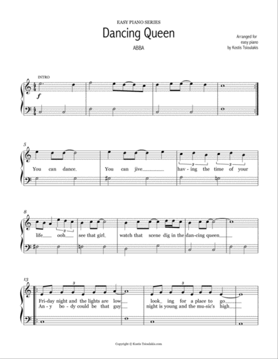 Dancing Queen Voice scores gallery preview page 1