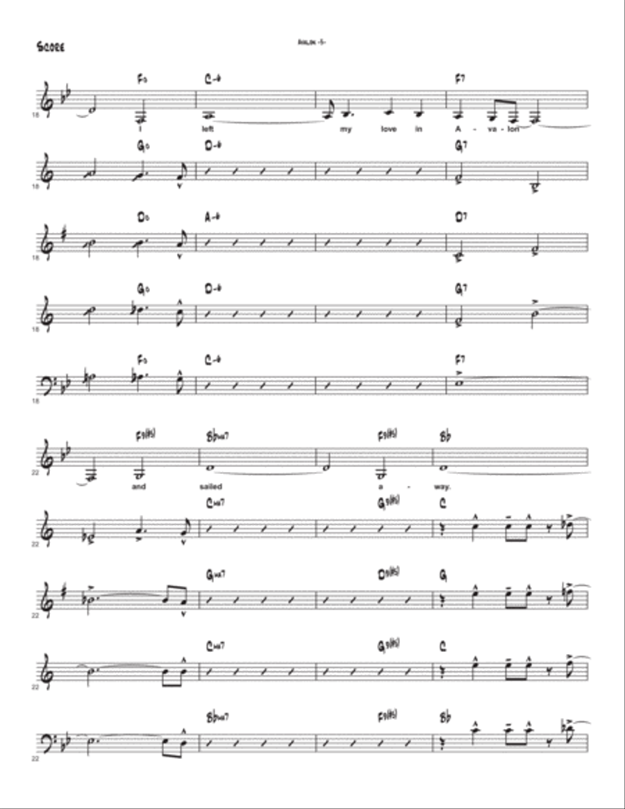 Avalon Avalon Jazz Ensemble scores gallery preview page 4