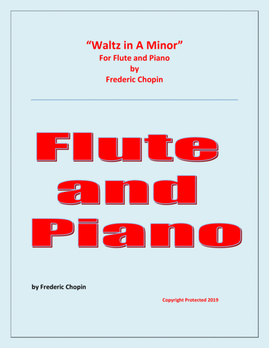 Waltz in A Minor - Flute and Piano - Chamber music image number null