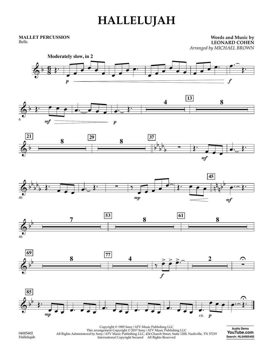 Hallelujah - Mallet Percussion