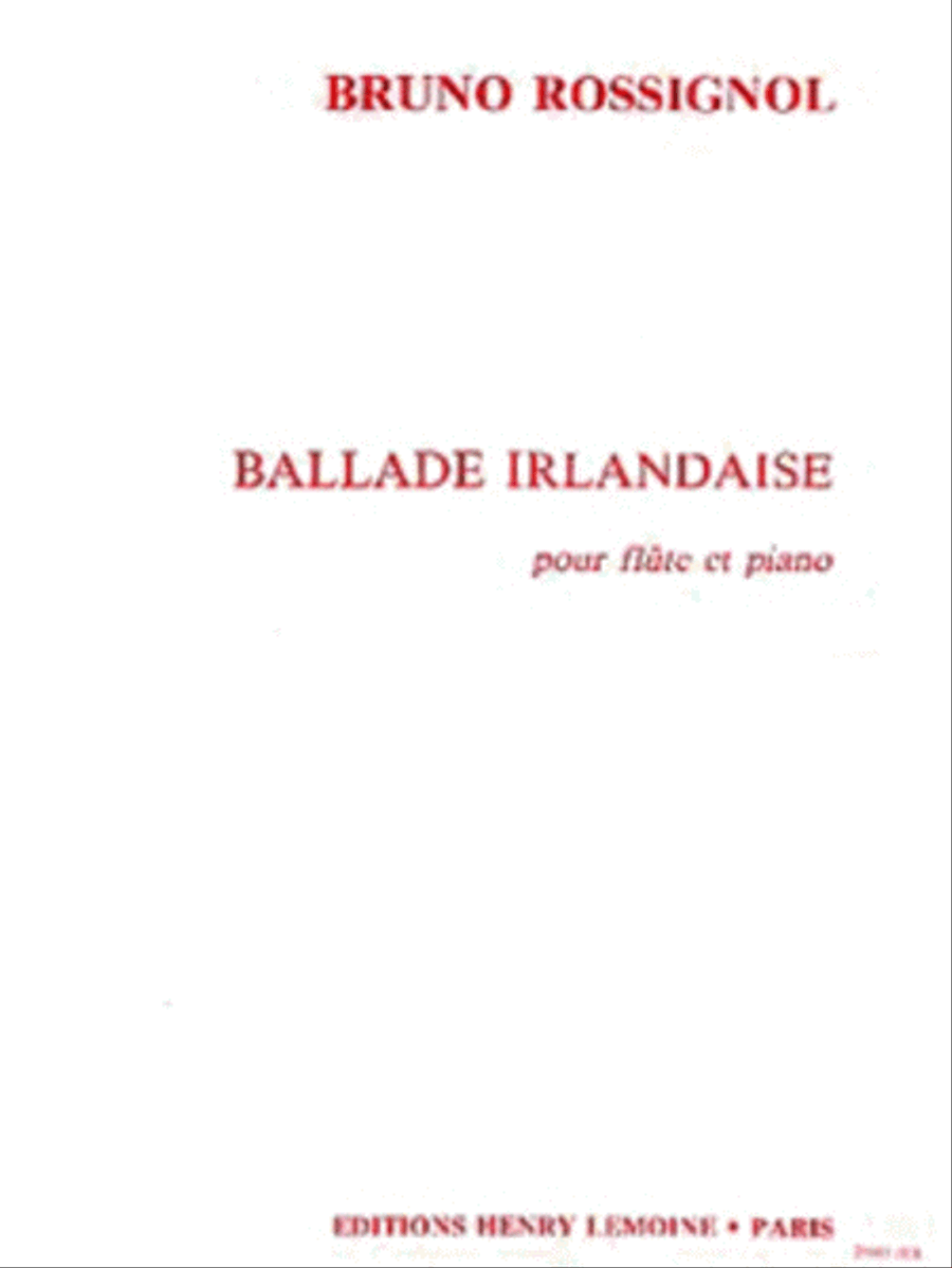 Ballade Irlandaise Flute Solo scores gallery preview page 1
