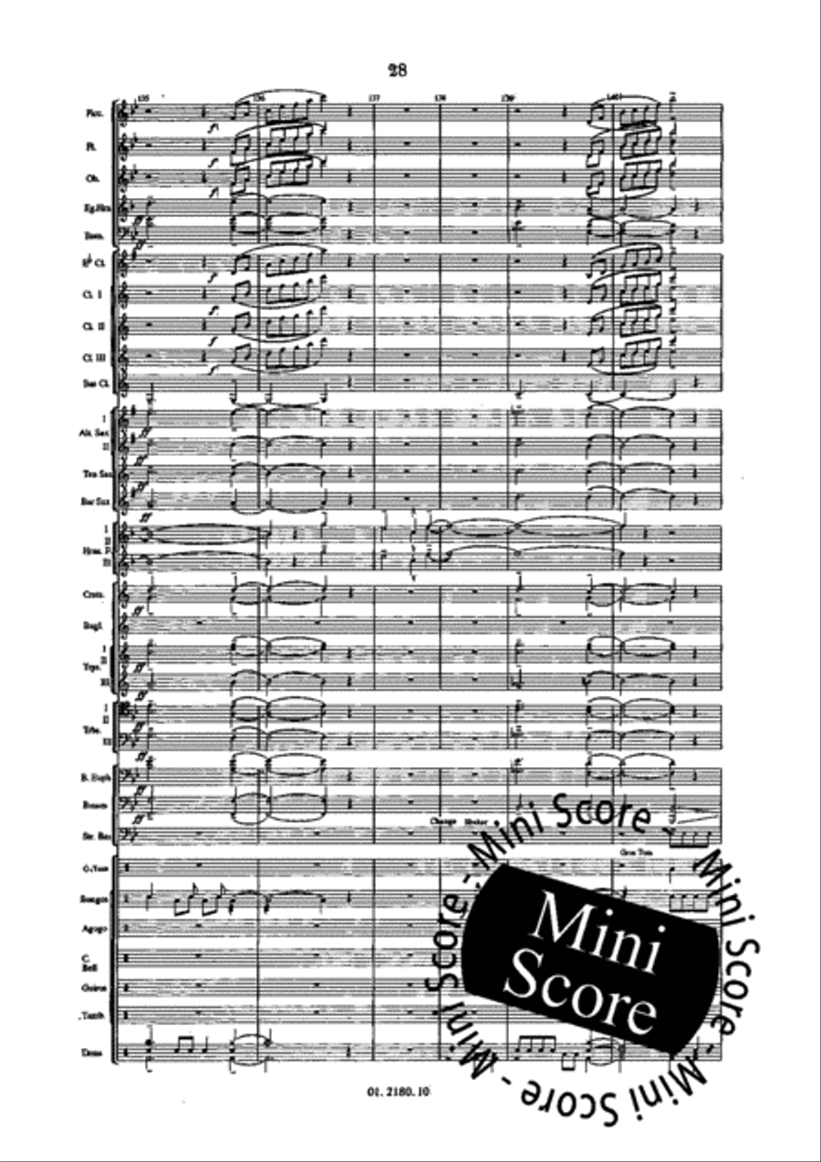 Brazilian Suite Brazilian Suite Concert Band scores gallery preview page 34