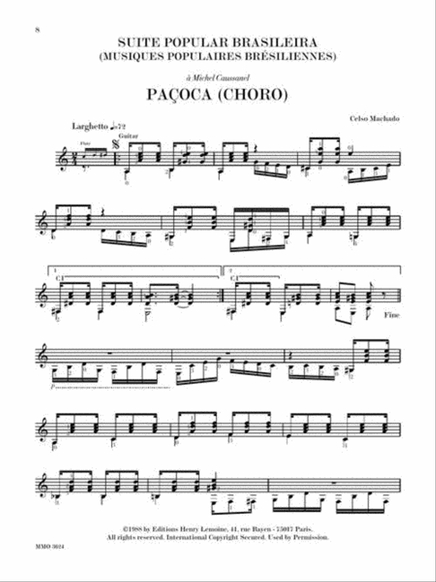 Bossa, Samba & Tango Duets for Guitar and Flute Flute scores gallery preview page 7