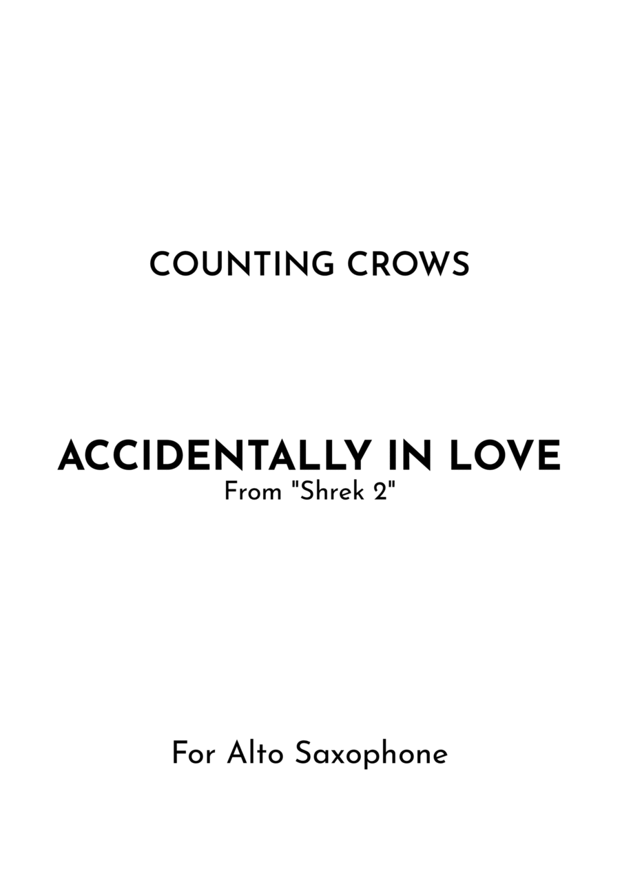 Accidentally In Love Alto Saxophone scores gallery preview page 1