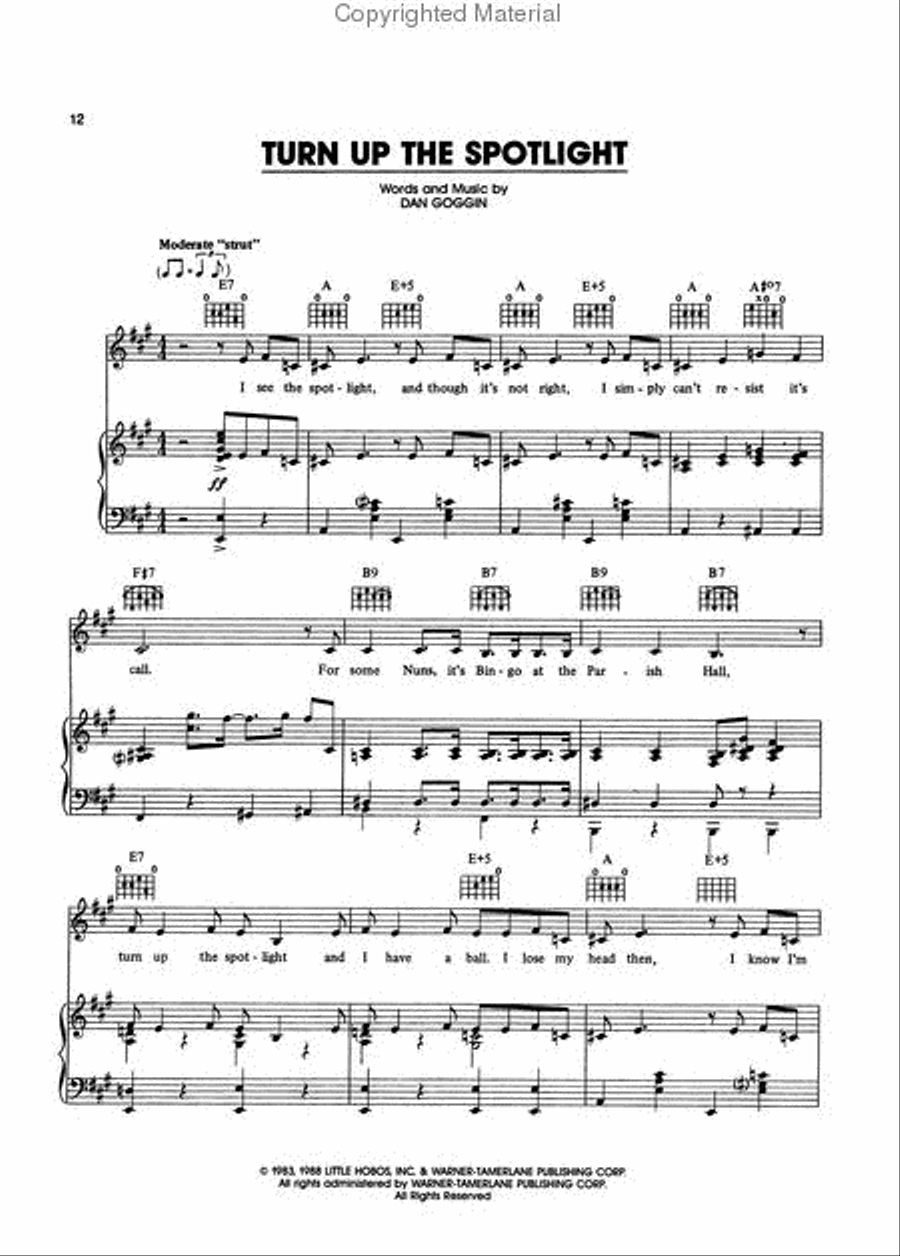 Nunsense Piano, Vocal, Guitar scores gallery preview page 3