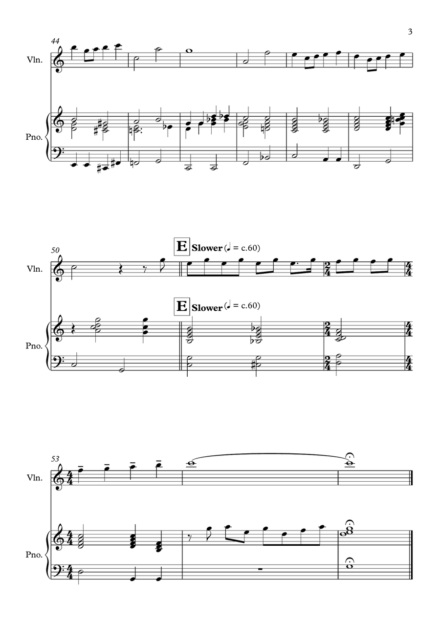 Over The Rainbow Violin Solo scores gallery preview page 3
