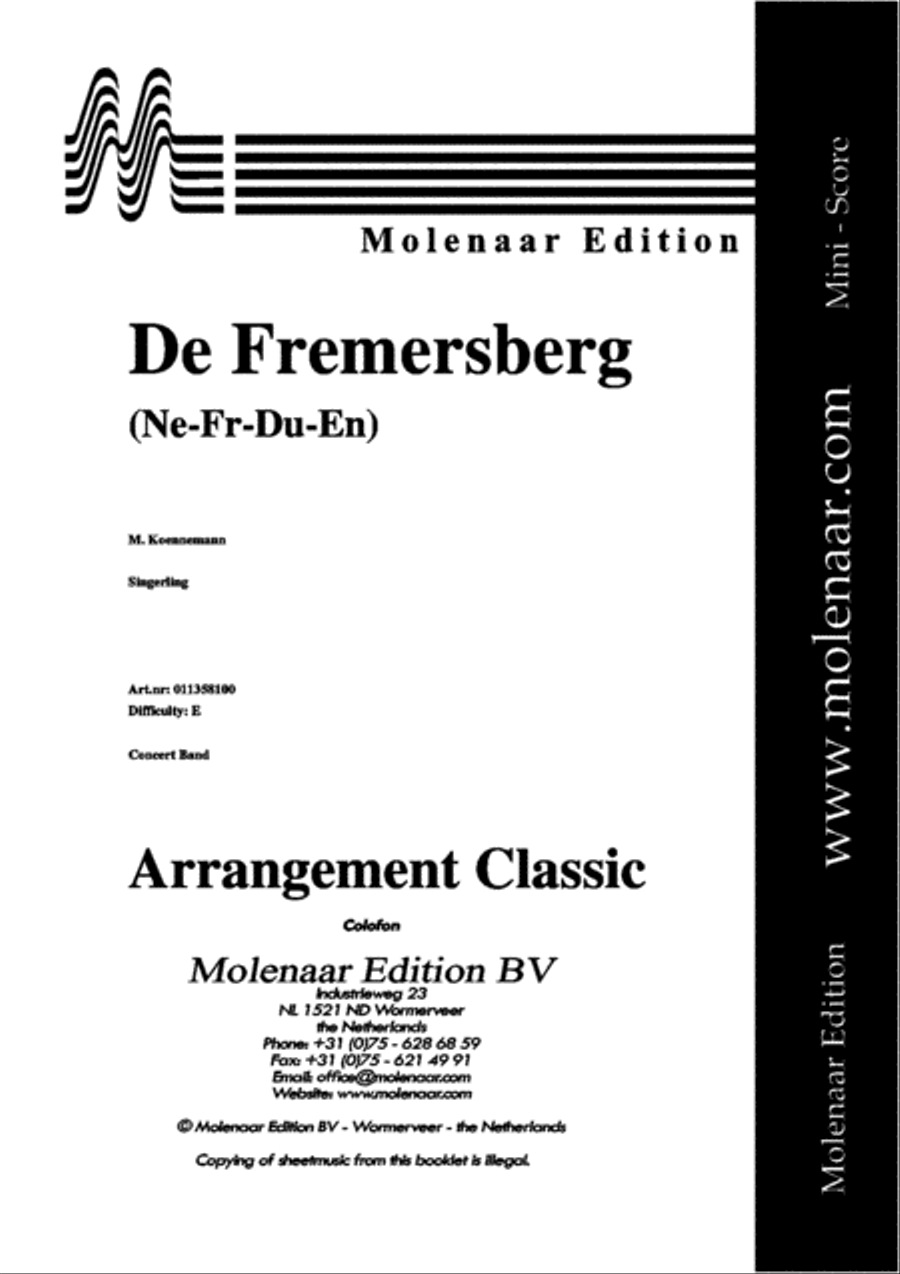 De Fremersberg 4-Part scores gallery preview page 2
