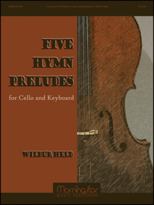 Book cover for Five Hymn Preludes for Cello and Keyboard